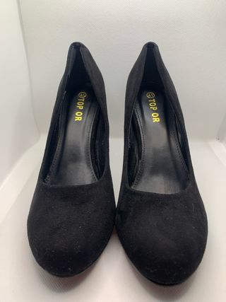 Zapatos de ante negro TOP OR talla 41