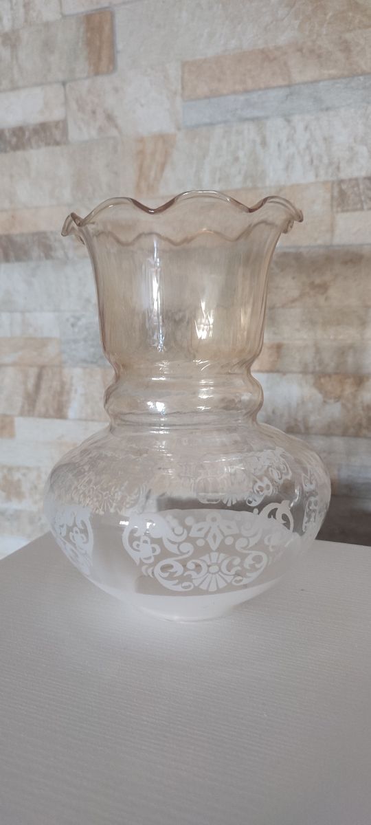 Tulipa de cristal vintage.