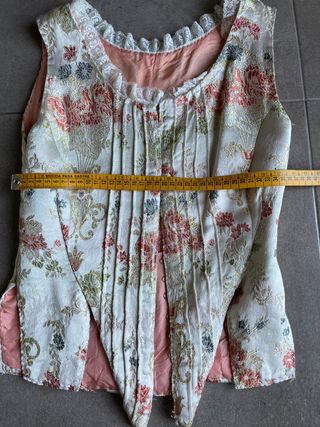 Justillo fallera plata flores colores talla 36-38