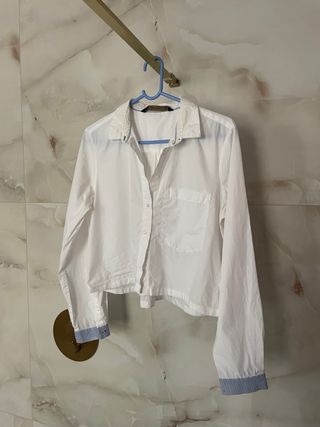 Camisa Zara Blanca Talla S