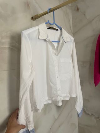 Camisa Zara Blanca Talla S