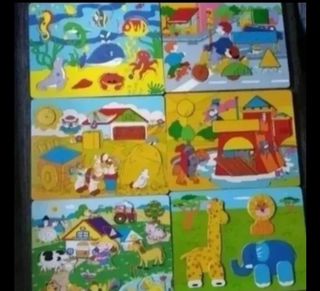 Lote de Puzzles Infantiles