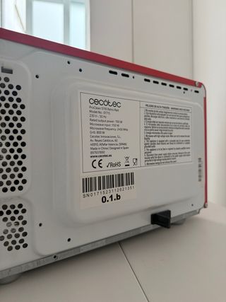Microondas Cecotec Retro Rojo 5110