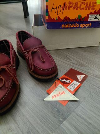 Zapatos Apache Burdeos Talla 36