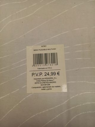 Mesa Plegable Multifunción marron