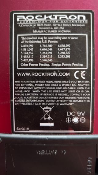 Afinador Rocktron X Tune Cromático Pedal