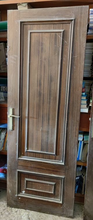 Puertas de madera con cristal