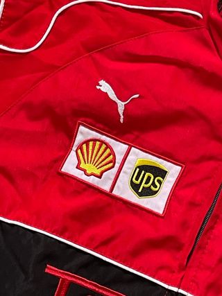 ✅Chaqueta de Ferrari Roja y Negra F1 Vintage Retro