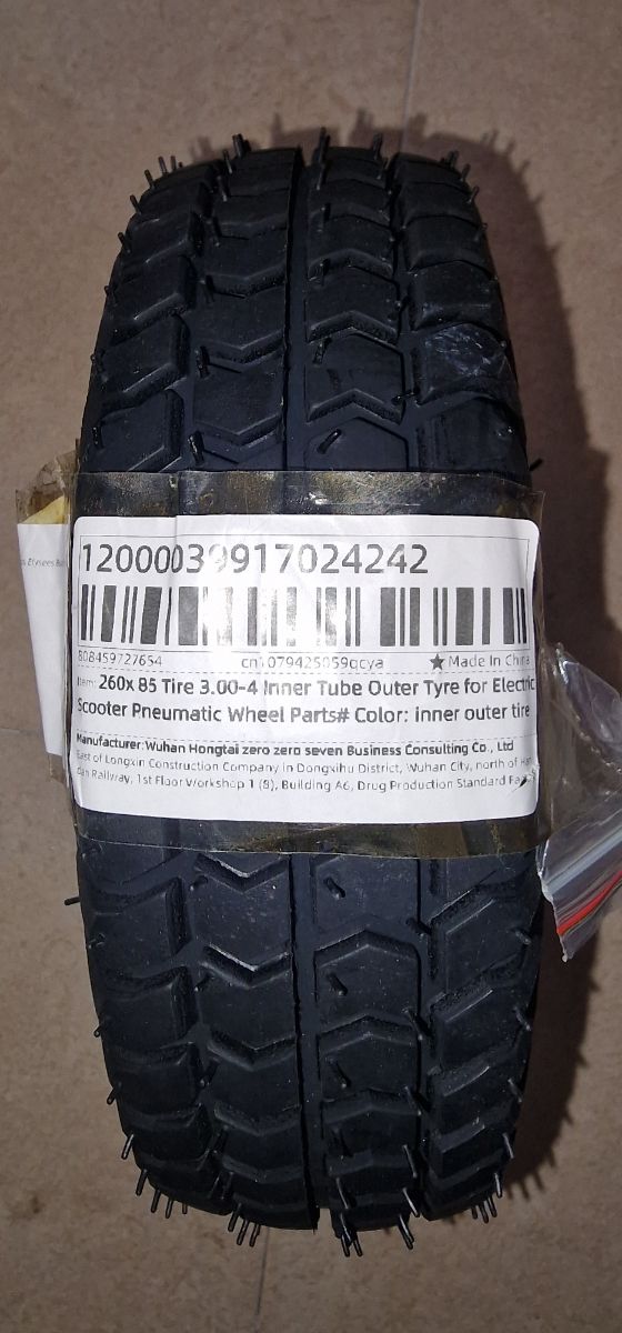 Rueda 260x85 mm + Cámara Neumática