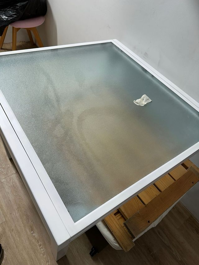 Mesa de jardín extensible de aluminio