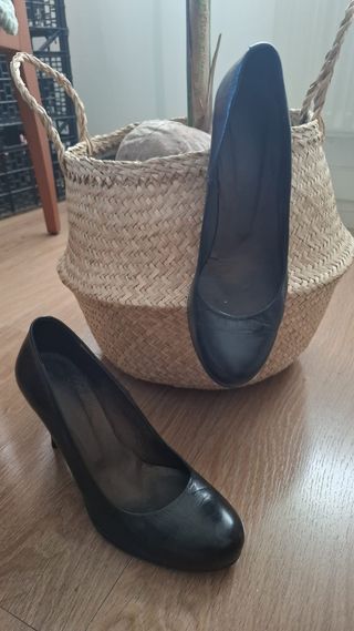 Zapatos de piel negros talla 41