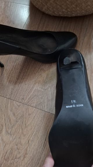 Zapatos de piel negros talla 41
