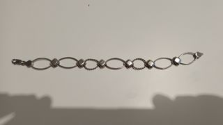 Pulsera de plata con eslabones