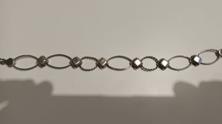 Pulsera de plata con eslabones