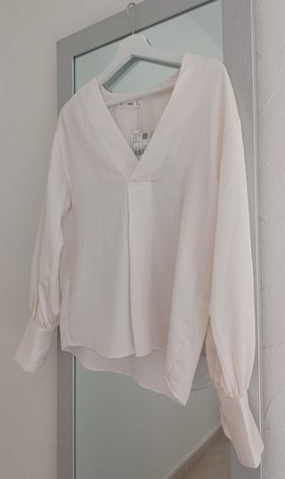 Blusa Beige Mango Talla S