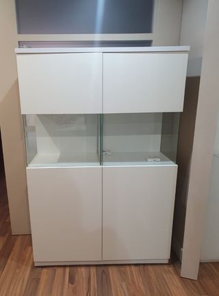 Mueble Vitrina Comedor Blanco