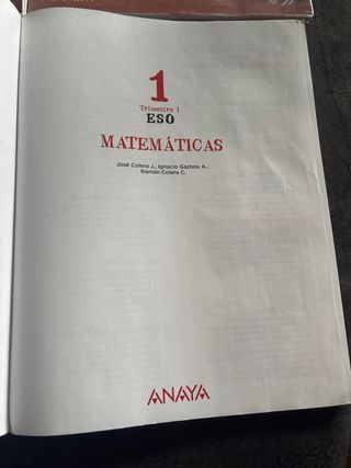 3 libros de texto de 1 de la eso 