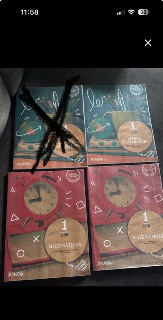 3 libros de texto de 1 de la eso 