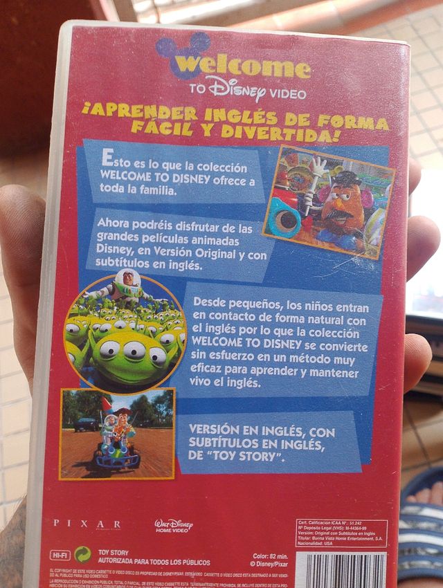 Toy Story VHS Película Disney