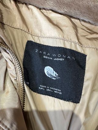 Plumas Zara Mujer Beige