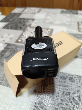 Inversor Coche BESTEK 75W USB AC