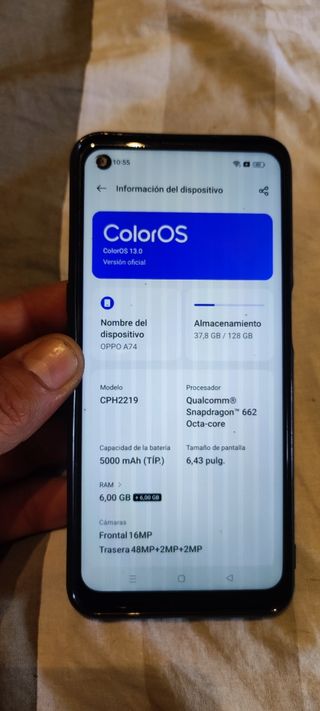 Telefono OPPO A74 con nuovo schermo e batteria 