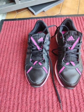 Scarpe Adidas Donna N.38 Nero/Rosa di pelle