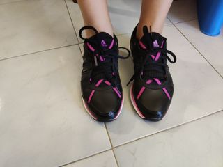 Scarpe Adidas Donna N.38 Nero/Rosa di pelle