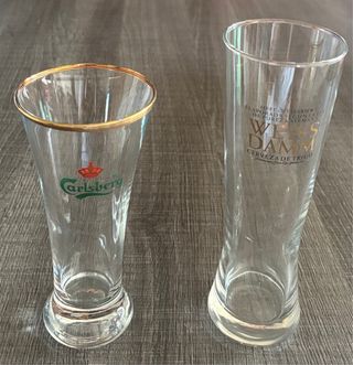 Lote 6 vasos cerveza 1906