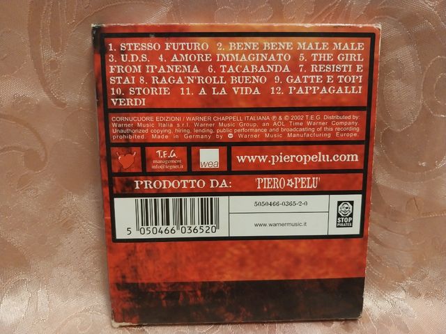 Piero Pelù – U.D.S. L’Uomo della Strada CD album