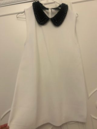 Vestido Blanco Zara Talla S