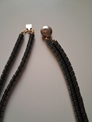 Collana Ematite Doppio Filo Vintage