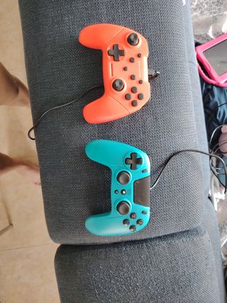 Mandos Nintendo Switch Naranja y Azul
