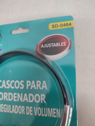 Casco Auriculares Regulación Volumen