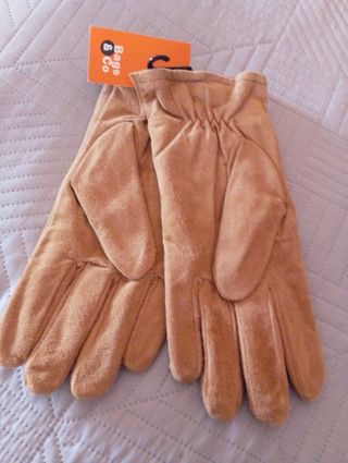 Guantes piel.