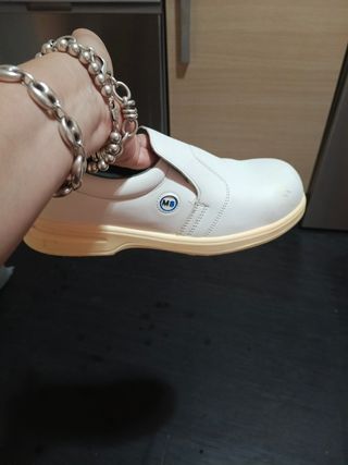 Zapatos de seguridad blancos talla 43