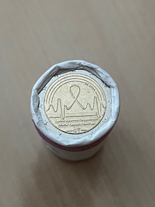 Moneda 2€ Bélgica 2024 Lucha contra el Cáncer