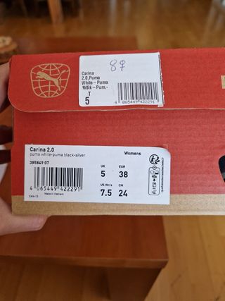 Zapatillas Puma Carina 2.0 Blancas