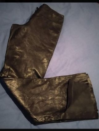 Pantalón de cuero piel natural Caché 