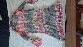 Blusa Ibicenca Transparente Multicolor