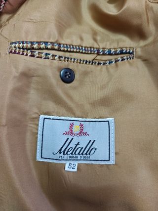 Americana Marrón Vintage Metallo