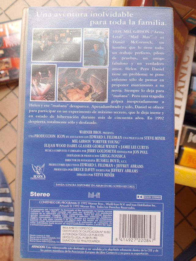 Película VHS Eternamente Joven (Mel Gibson)