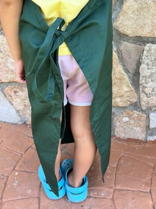 Delantal infantil Thermomix verde