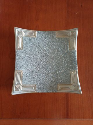 Centro decorativo dorado y gris