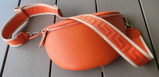 Marsupio in pelle arancio Made in Italy