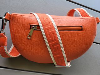 Marsupio in pelle arancio Made in Italy