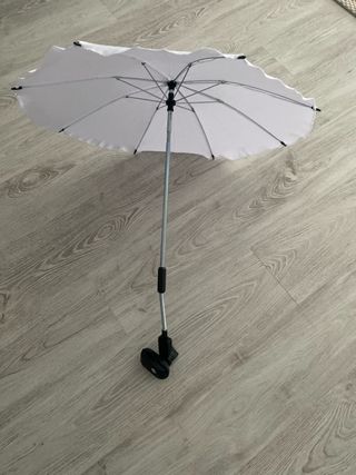 Sombrilla para silla de paseo bebé blanca