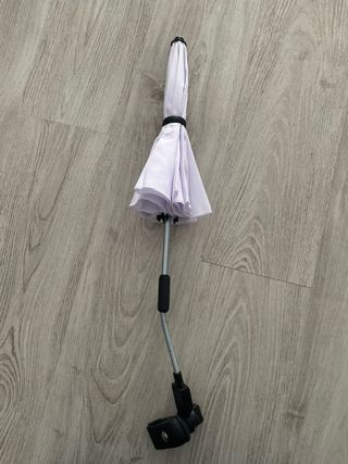 Sombrilla para silla de paseo bebé blanca