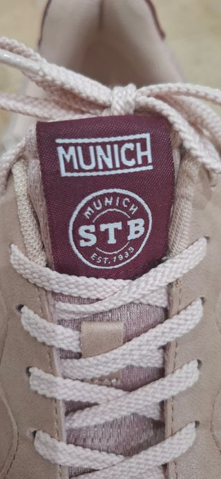 Zapatillas Munich Sport Rosa y Gris Talla 40