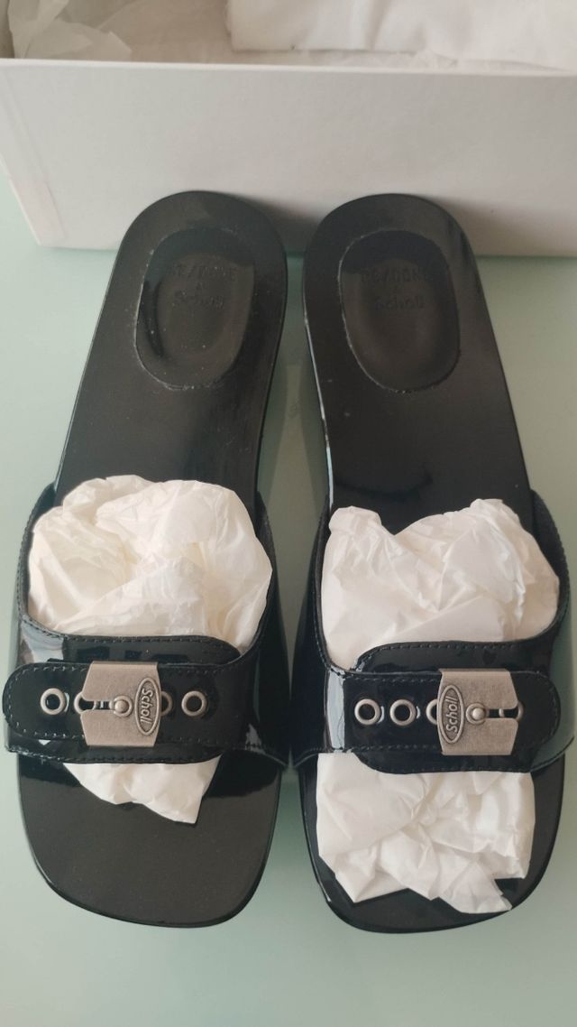 Sandalias RE DONE x Scholl Pescura Negro